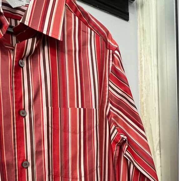 PAUL SMITH MEN’S STRIPED LONG SLEEVE DRESS SHIRT, NECK SIZE 17.5”IN, MAR… - Picture 4 of 7